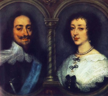 イエス Painting - イングランドのチャールズ 1 世とフランスのヘンリエッタ バロックの宮廷画家アンソニー ヴァン ダイク
